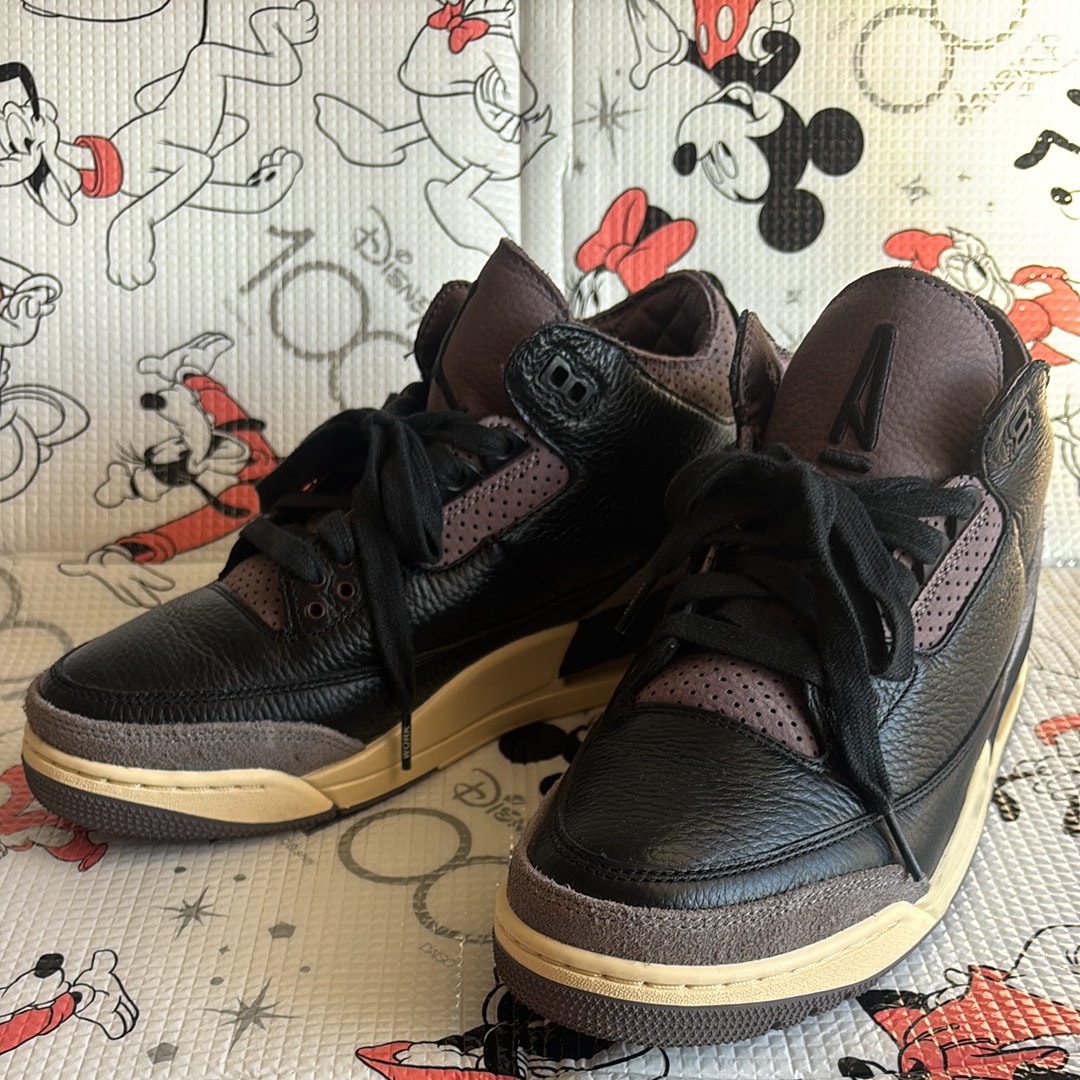 A Ma Maniere × Nike Women's Air Jordan 3 Retro OG SP "Black and Flat Pewter/WYWS"
