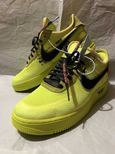 Off-White × Nike Air Force 1 Low "Volt"