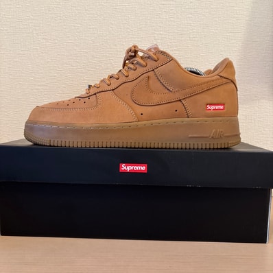 Supreme × Nike Air Force 1 Low "Flax/Wheat"
