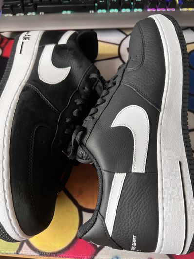 Supreme × COMME des GARCONS SHIRT × Nike Air Force 1 Low "Black/White" (2018)