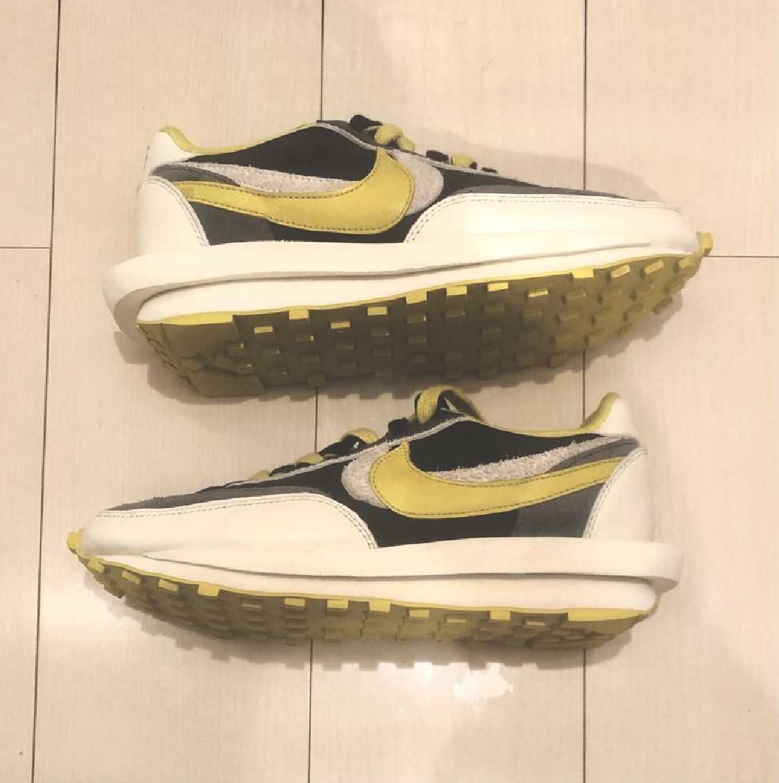 UNDERCOVER × sacai × Nike LD Waffle "Black/Sail-Dark Grey-Bright Citron"