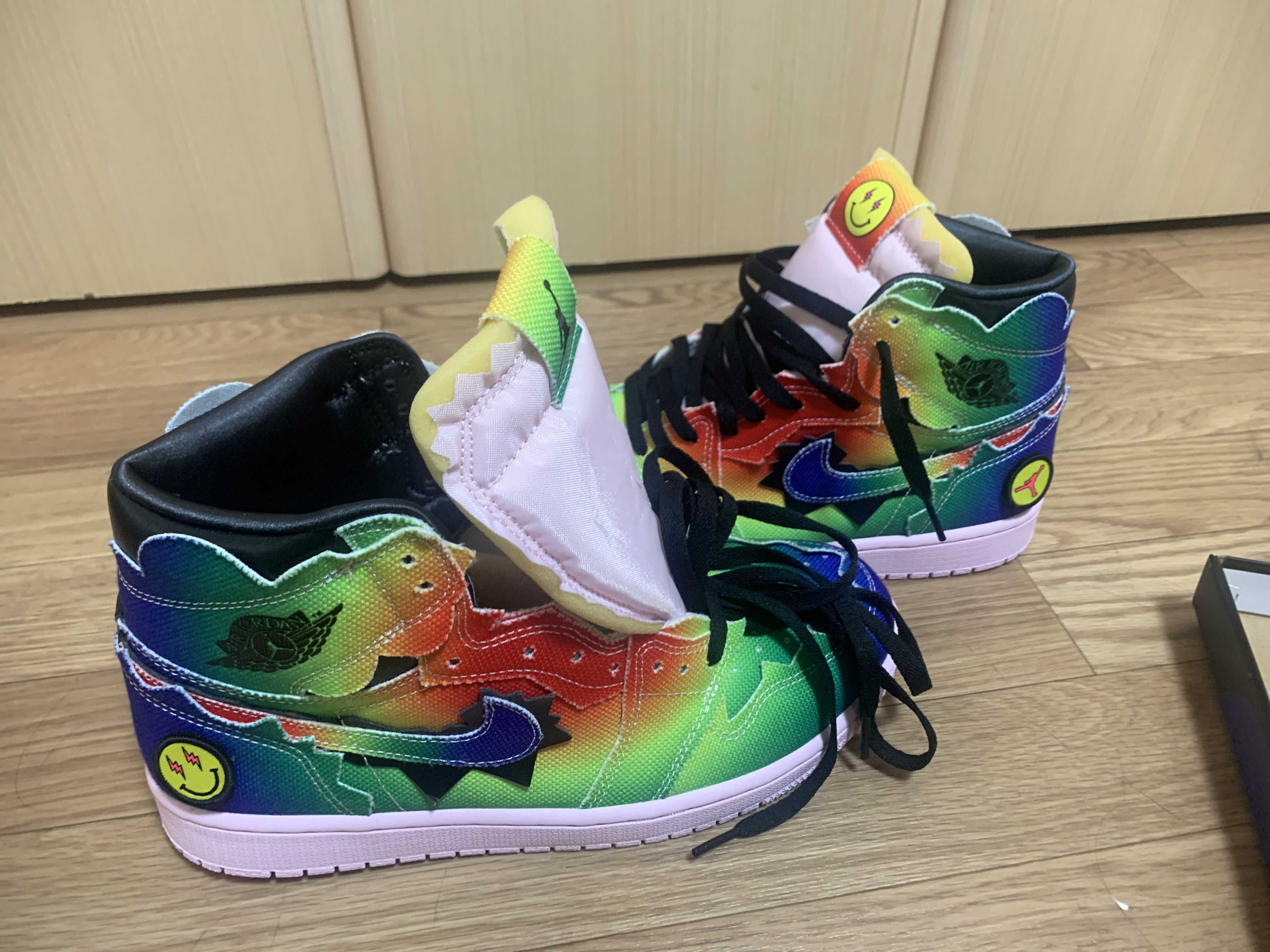 J Balvin × Nike Air Jordan 1 High OG "Rainbow"
