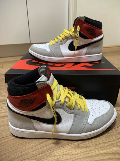 Nike Air Jordan 1 High OG "White/Black/Light Smoke Grey"