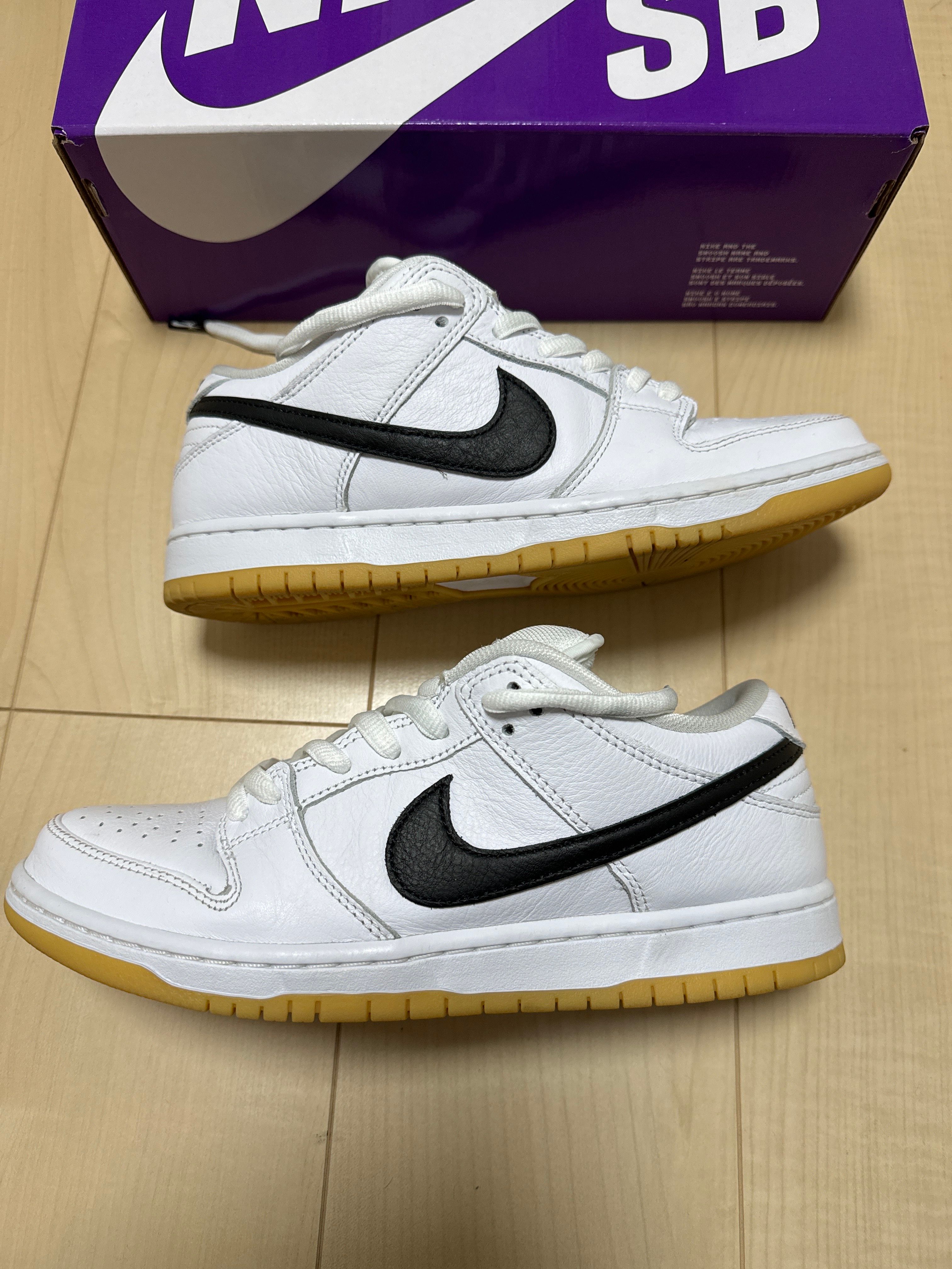 Nike SB Dunk Low Pro "White/Black-White-Gum Light Brown"