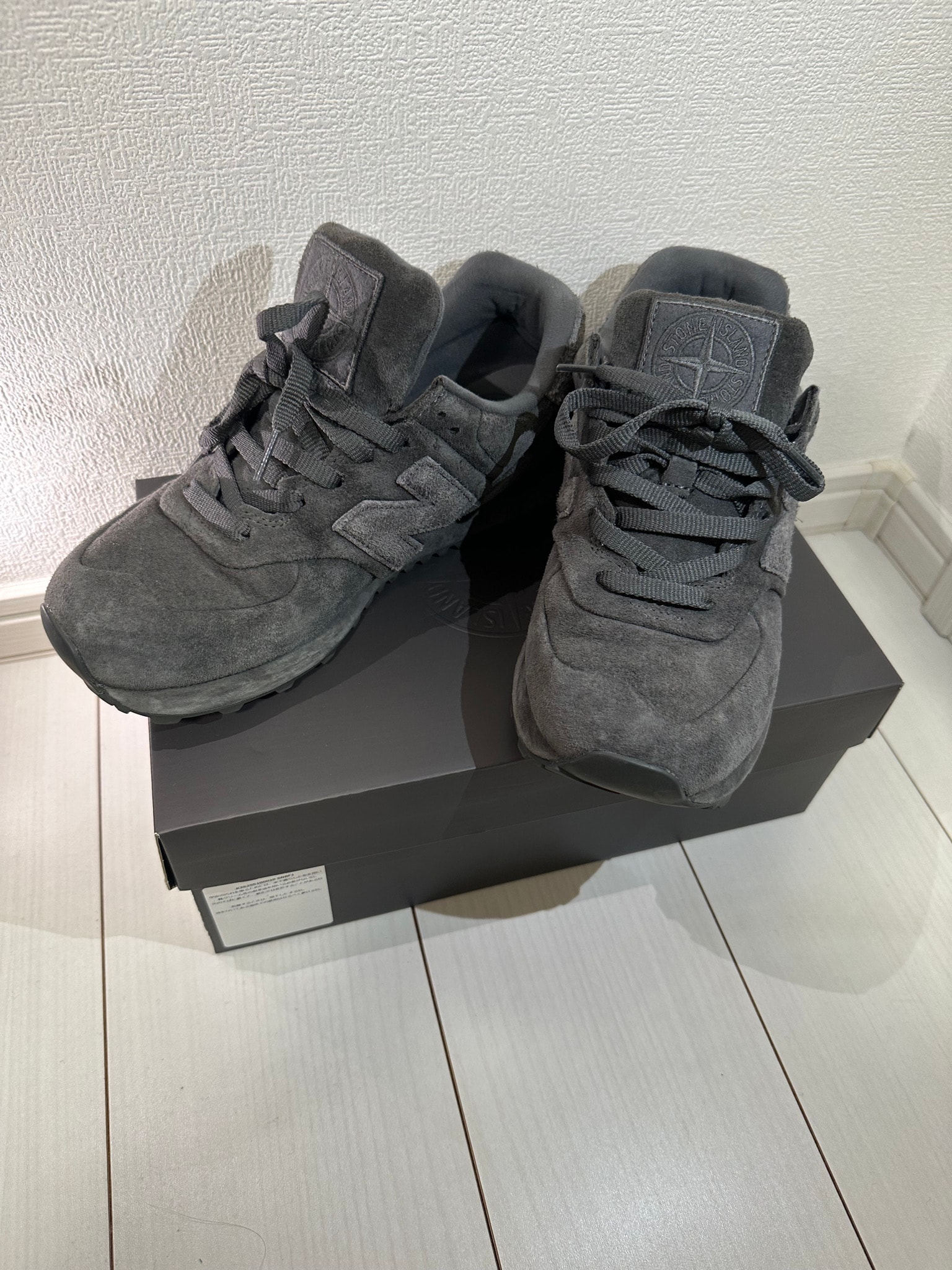 Stone Island × New Balance 574 Legacy Ghost "Dark Grey"