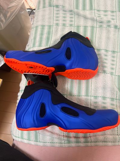 Nike Air Flightposite Knics "Racer Blue/Total Orange-Black"