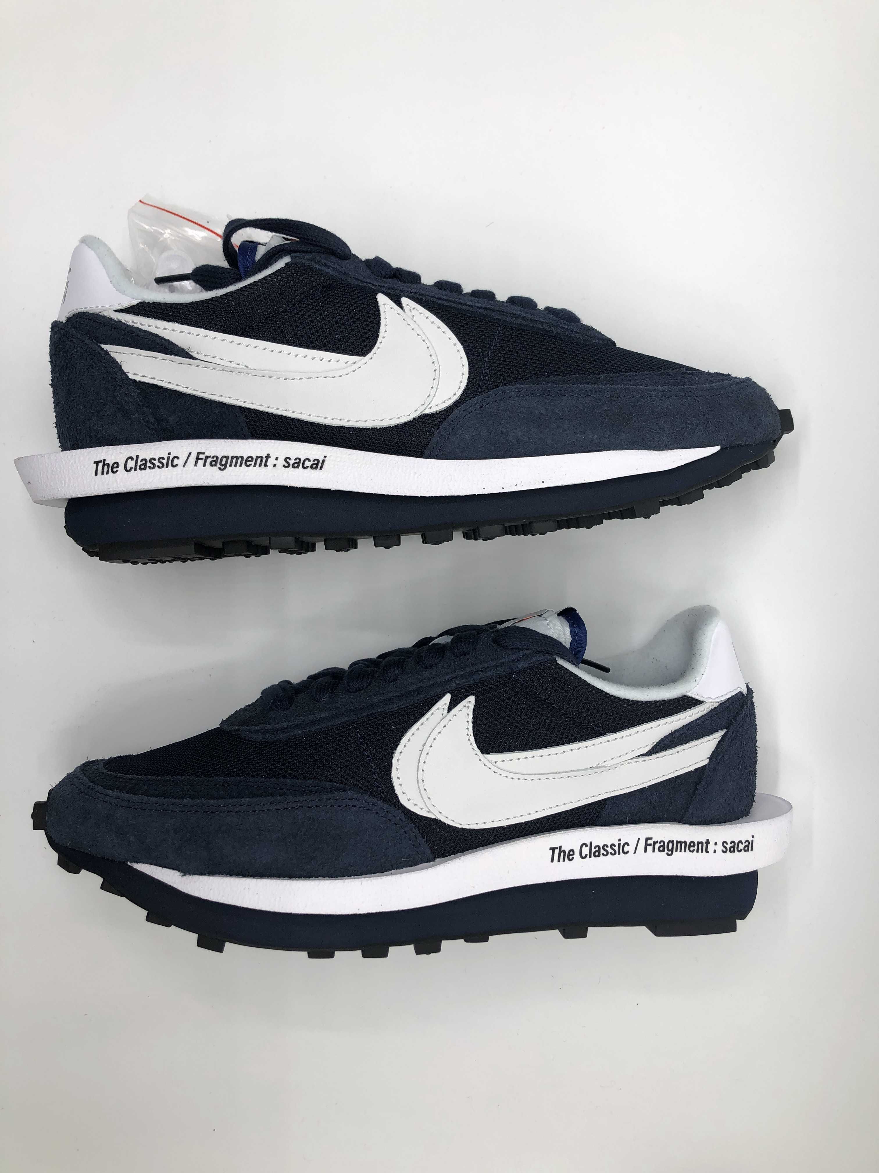 Fragment × sacai × Nike LD Waffle "Blackended Blue"
