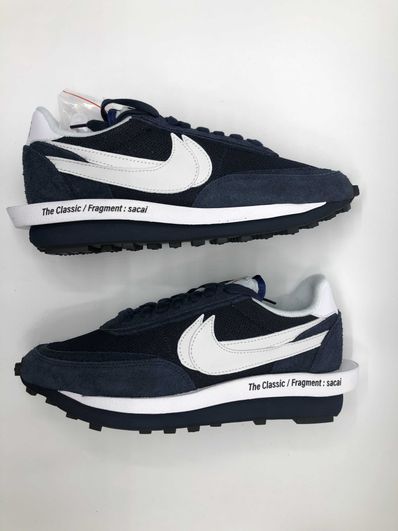 Fragment × sacai × Nike LD Waffle "Blackended Blue"