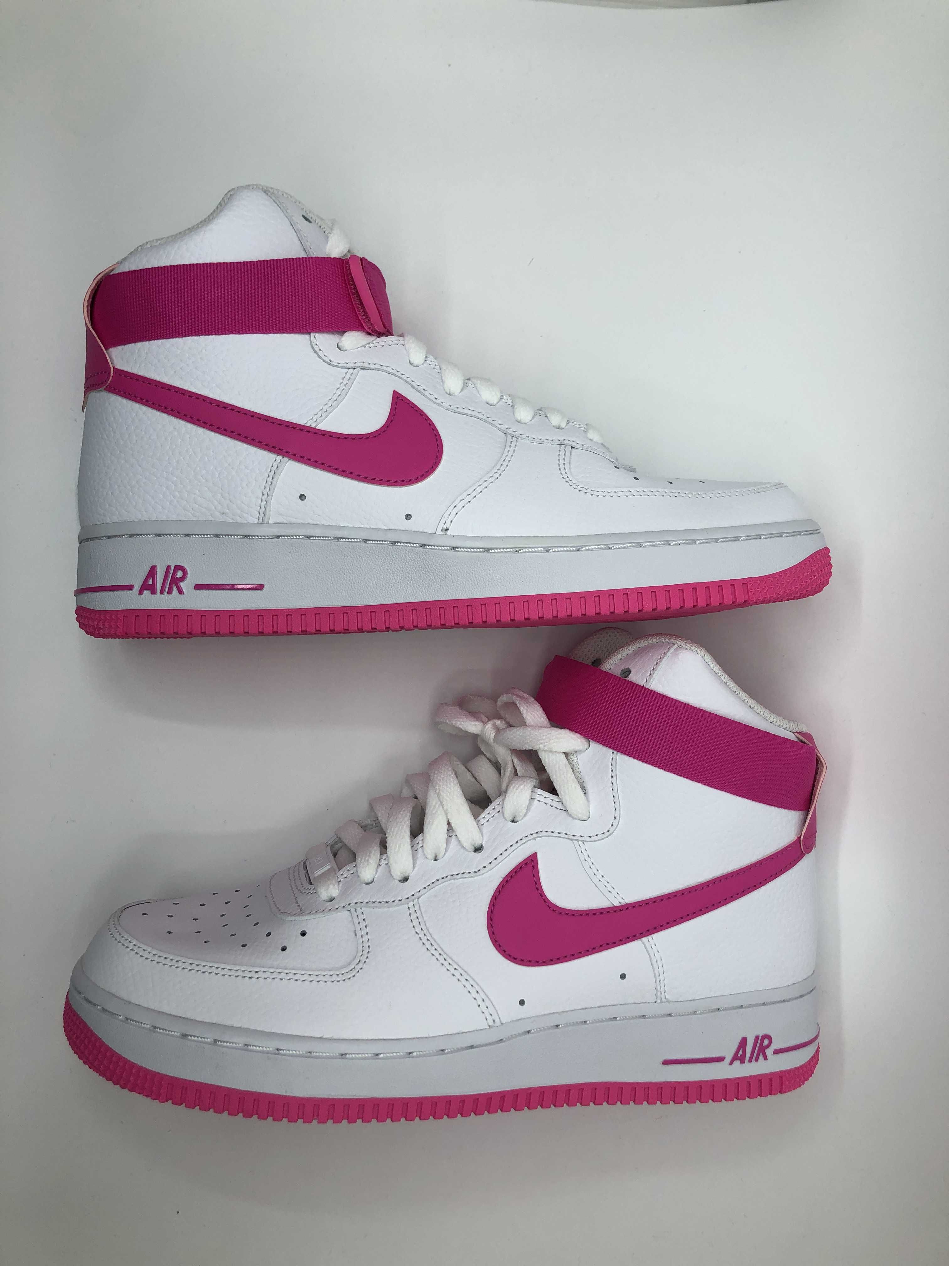 Nike Women's Air Force 1 High "White/Laser Fuchsia"