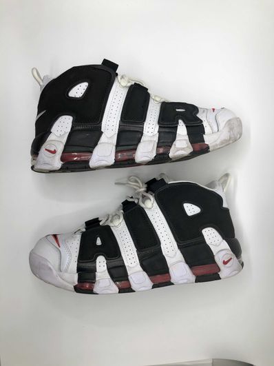 Nike Air More up Tempo "White/Black/University Red"(~2018)