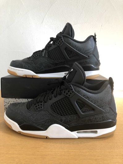 Nike Air Jordan 4 Retro "Laser Black/Gum"