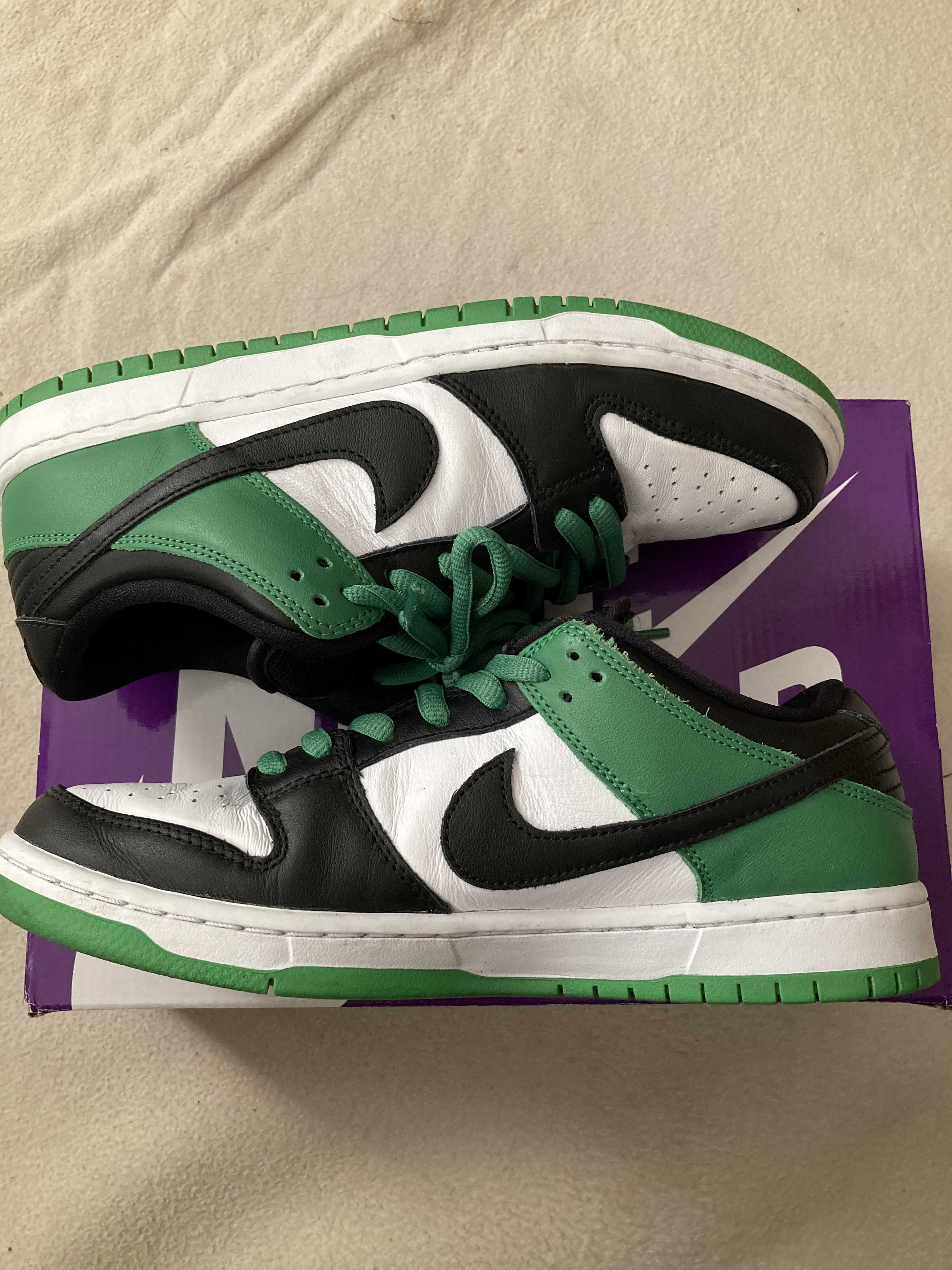 Nike SB Dunk Low Pro "Black and Classic Green"