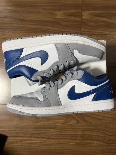 Nike Women's Air Jordan 1 Low "Grey and Blue"