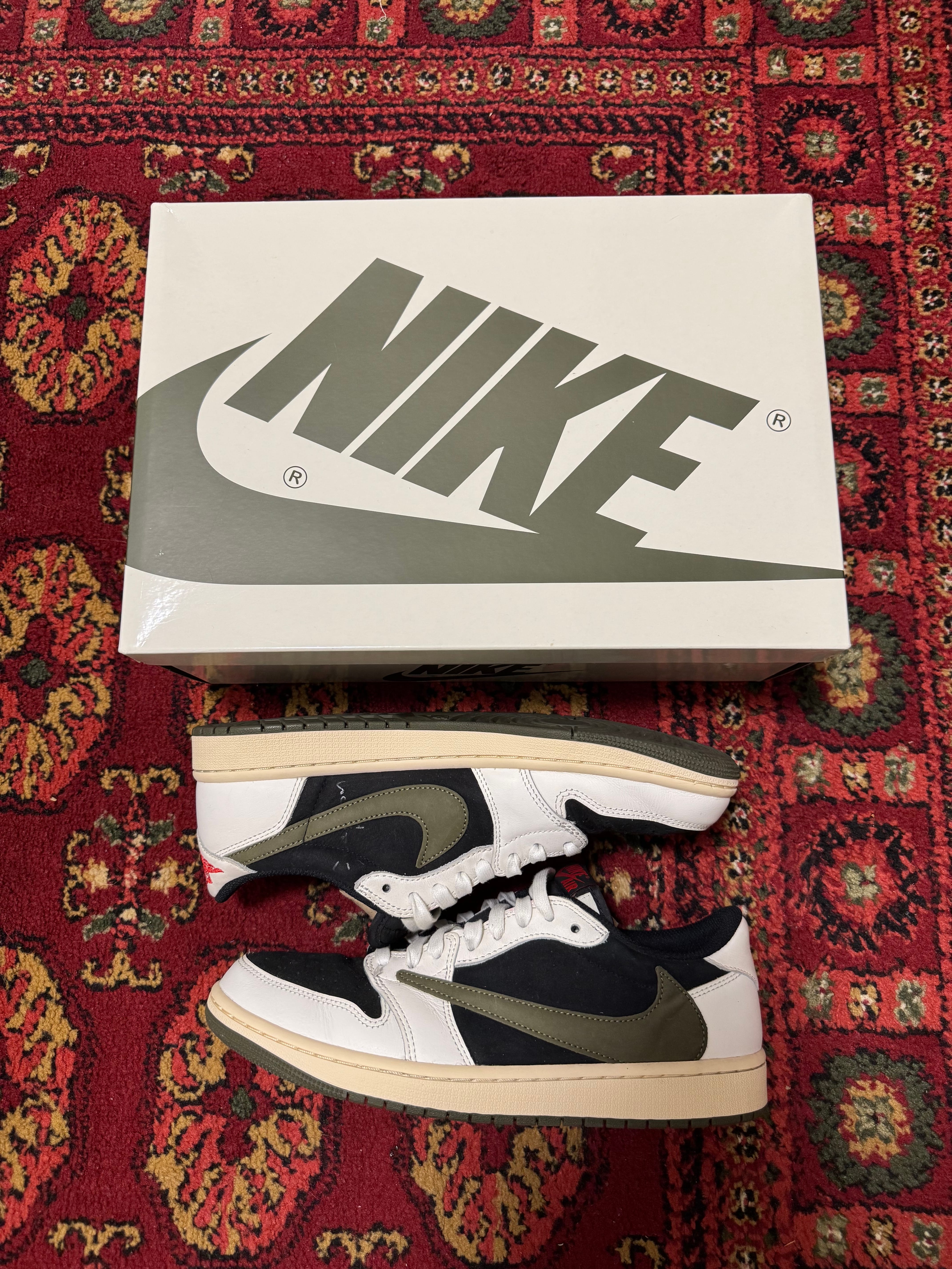 Travis Scott × Nike Women's Air Jordan 1 Low OG "Medium Olive"