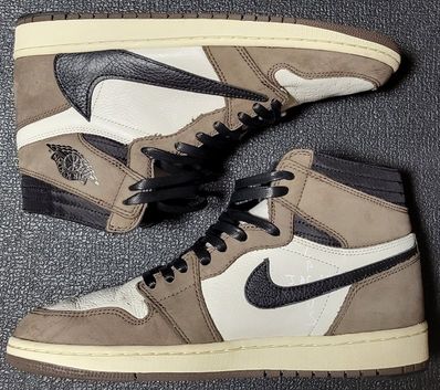 Travis Scott × Nike Air Jordan 1 Retro High OG TS SP "Sail/Dark Mocha"