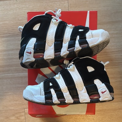 Nike Air More up Tempo "White/Black/University Red"(~2018)