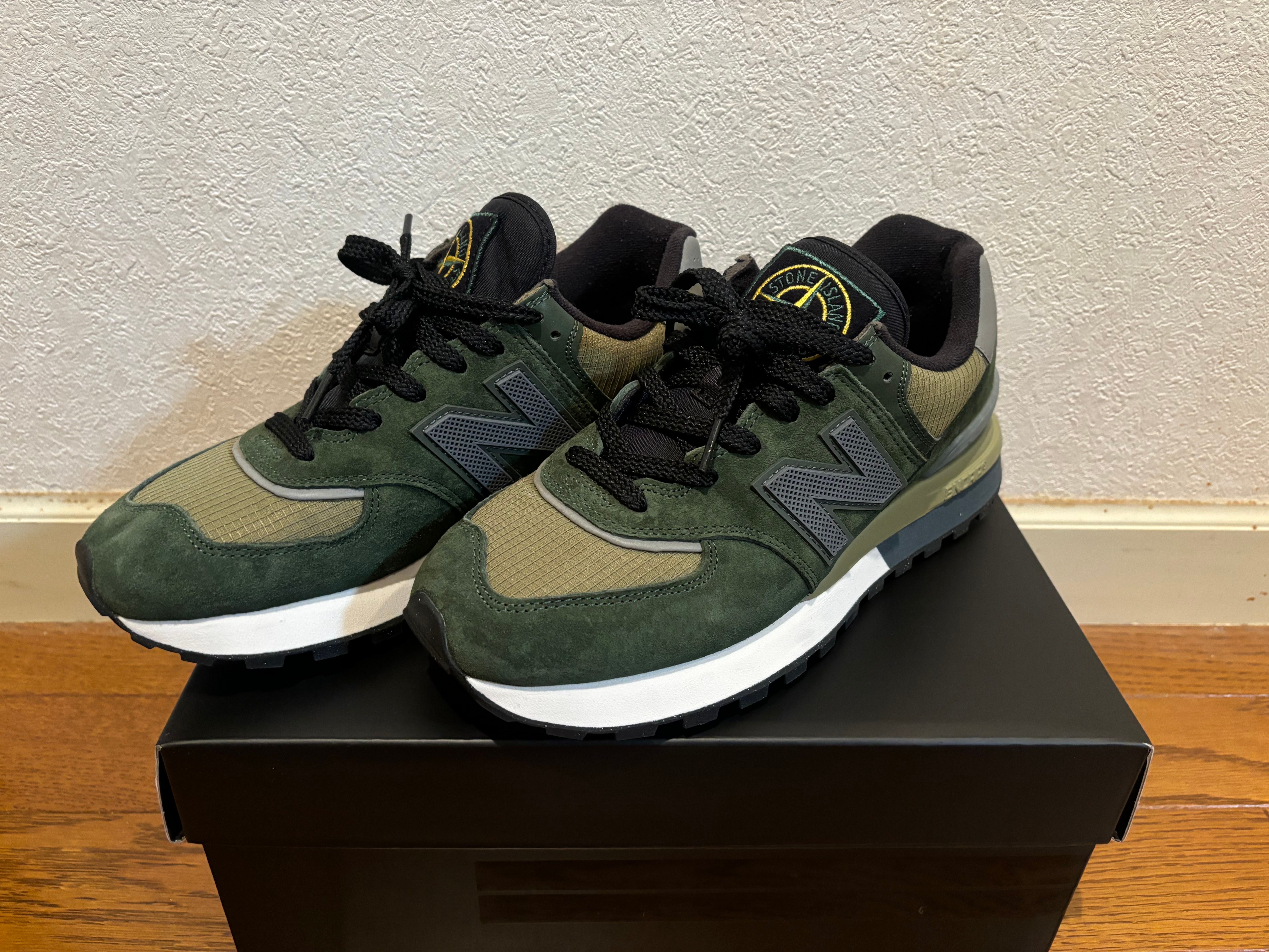 Stone Island × New Balance 574 Legacy "Dark Green"