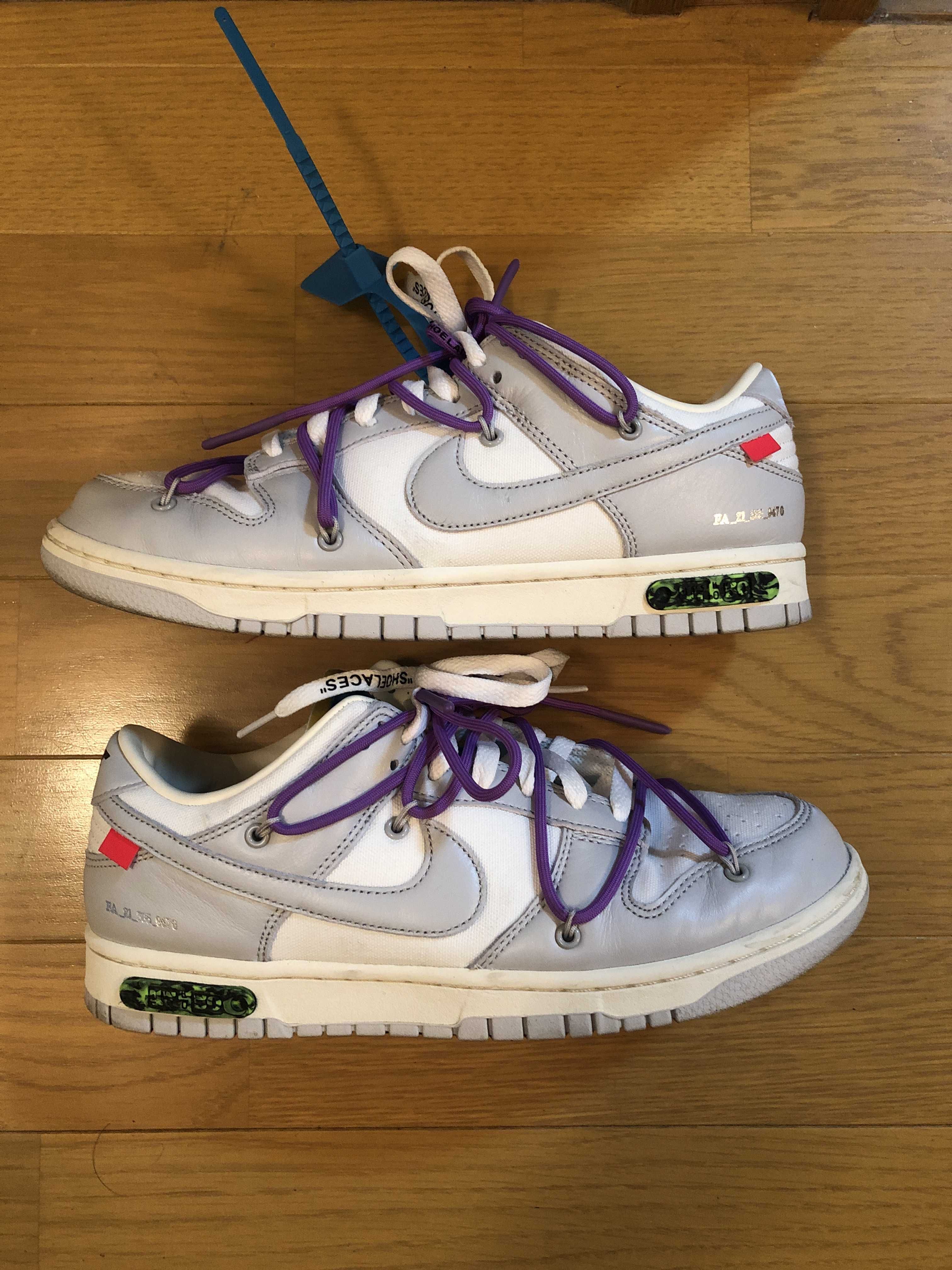 Off-White × Nike Dunk Low "Sail/Neutral Gray"