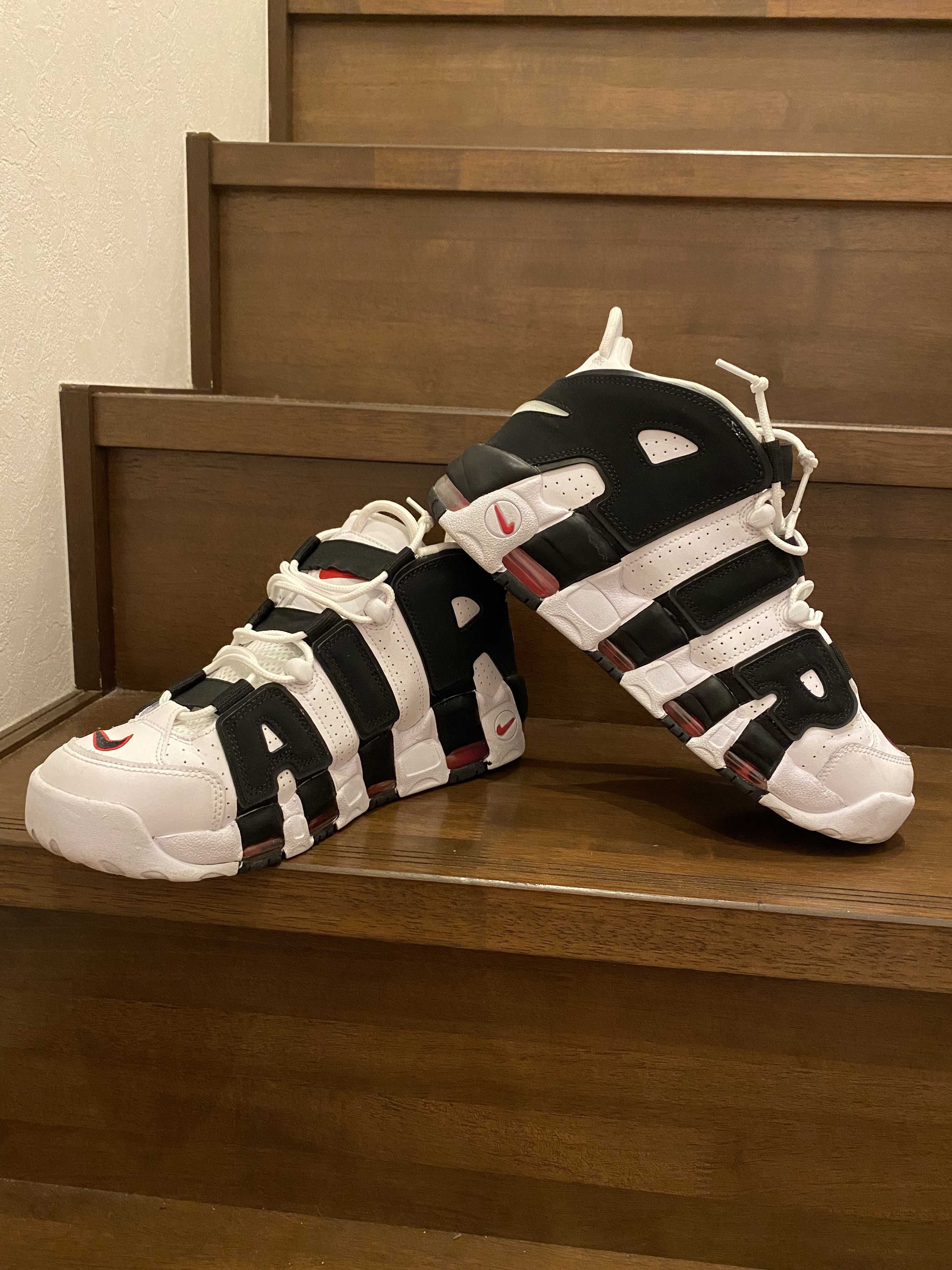 Nike Air More up Tempo "White/Black/University Red"(~2018)