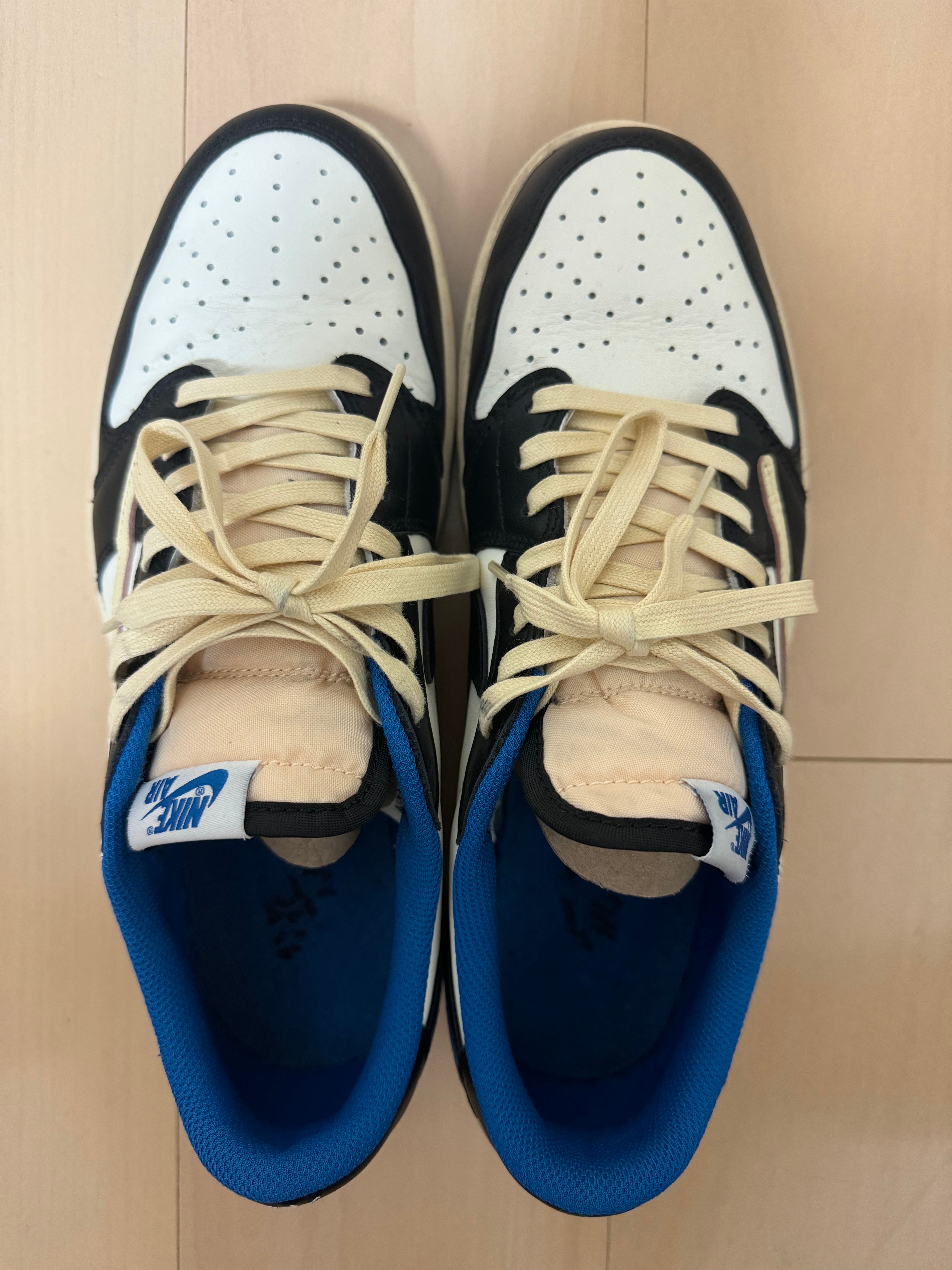 Travis Scott × fragment design × Nike Air Jordan 1 Low OG SP "Military Blue"