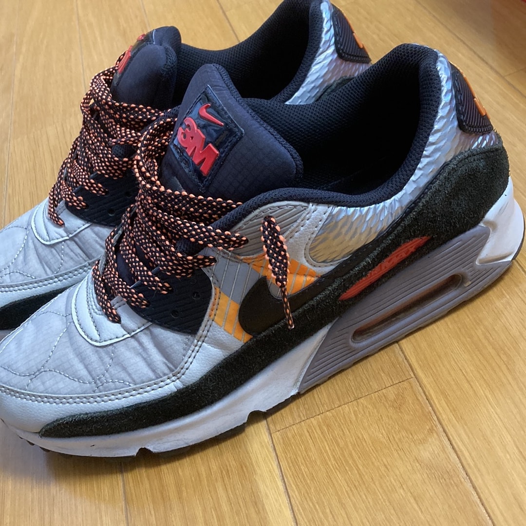 3M × Nike Air Max 90 "Light Bone/Black/Total Orange"