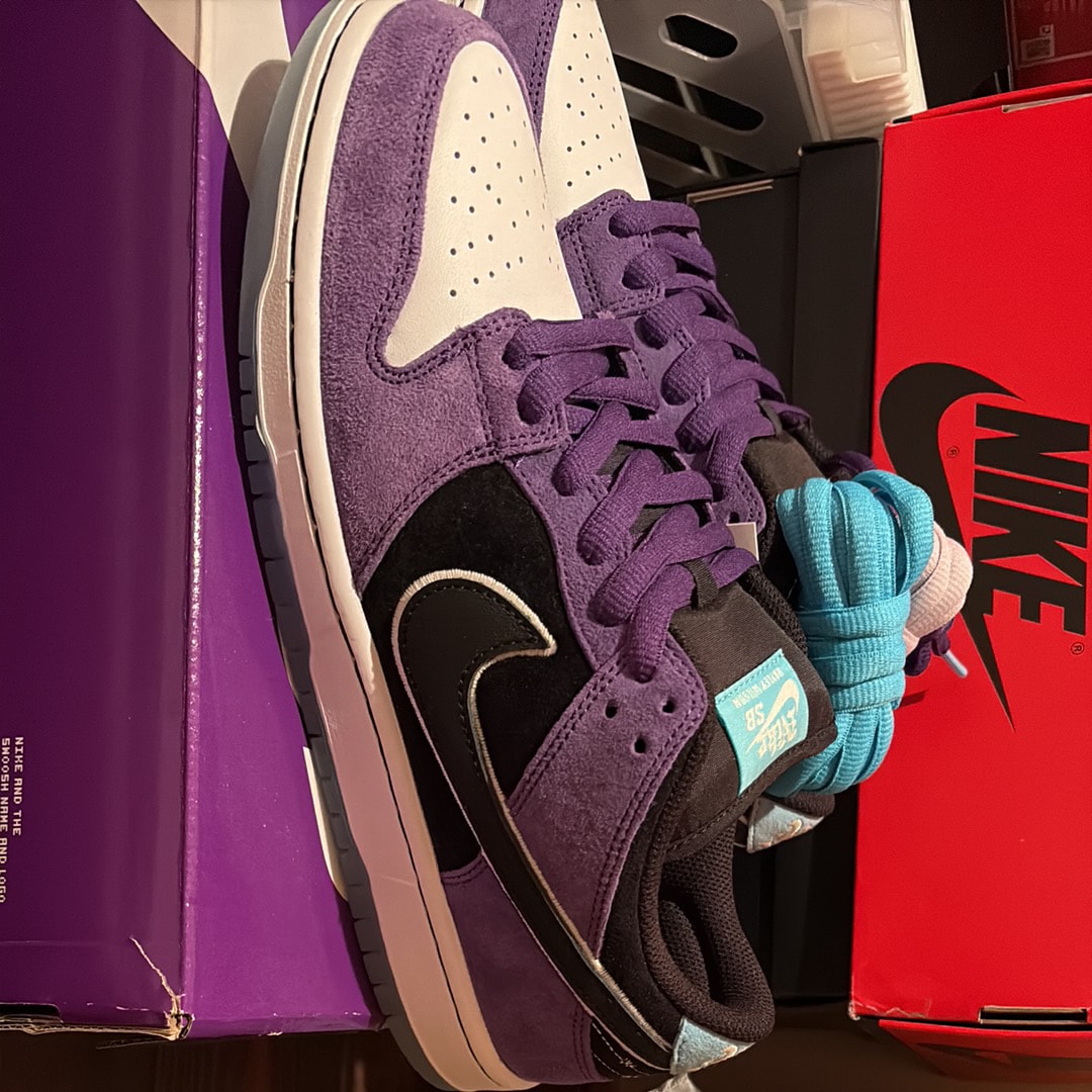 ヘイリーウィルソン × ナイキ SB ダンク ロー プロ "ブラック アンド コートパープル"
