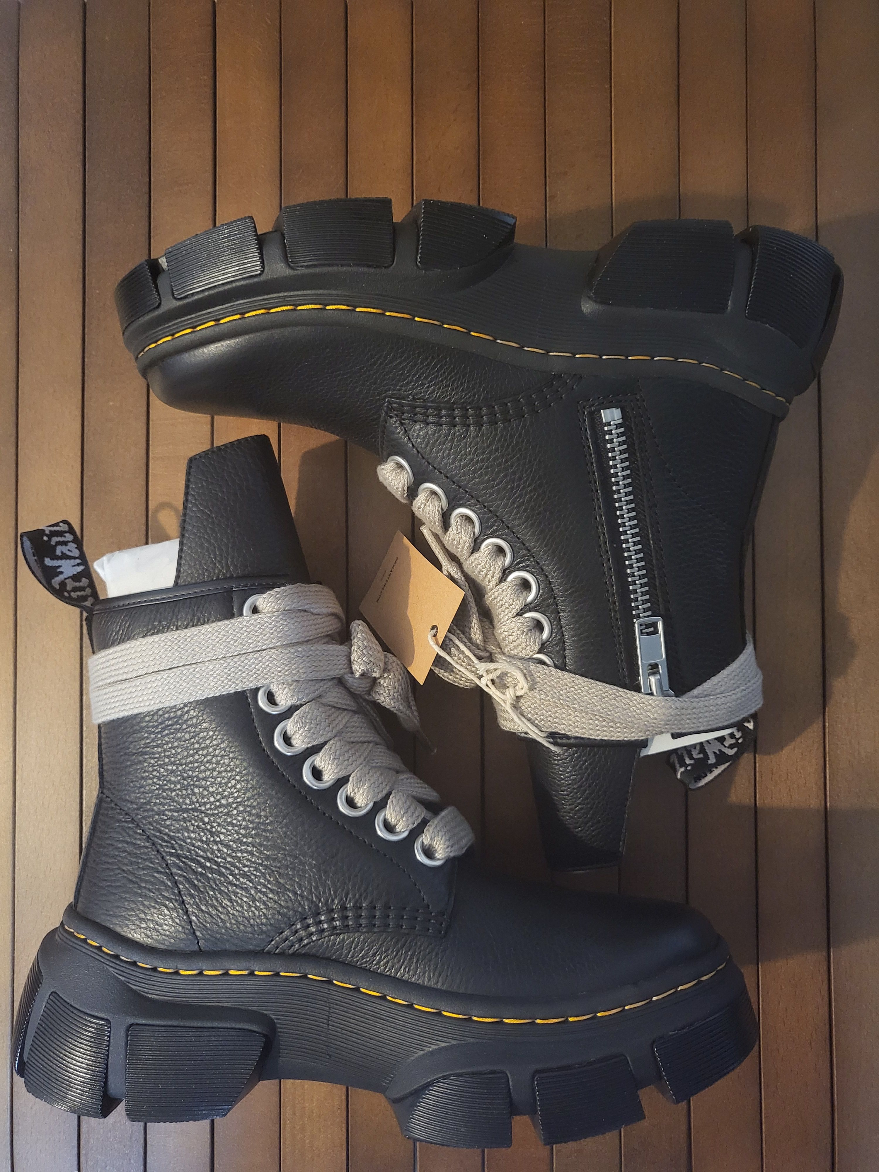 Rick Owens × Dr.Martens 1460 DMXL Jumbo Lace Boot "Black"