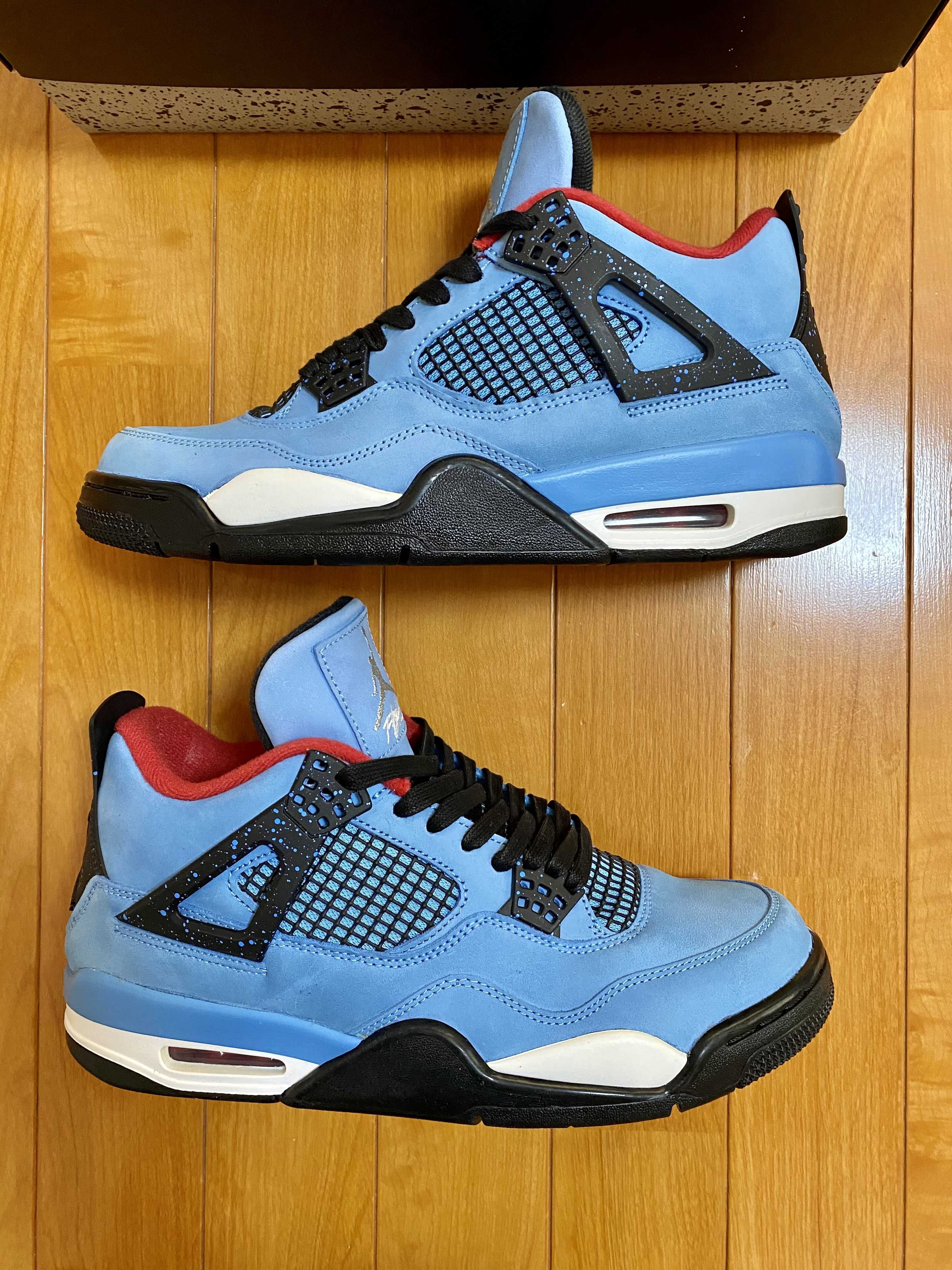 Travis Scott × Nike Air Jordan 4 Retro Cactus Jack "University Blue"