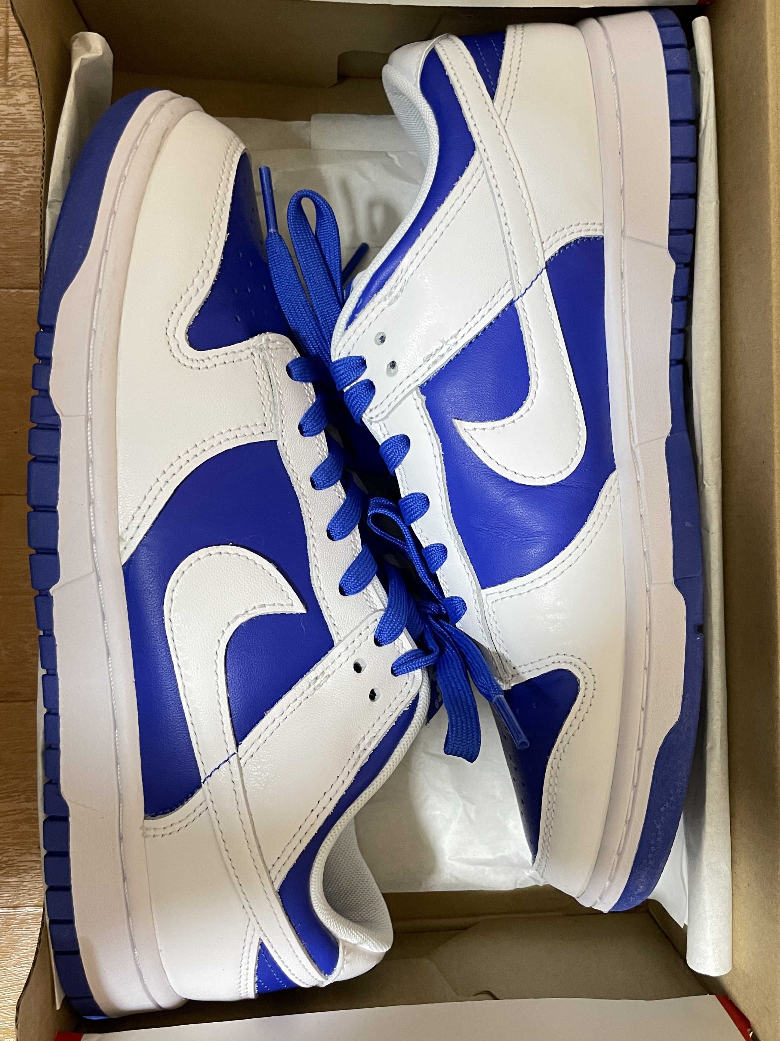 Nike Dunk Low Retro "Racer Blue and White"