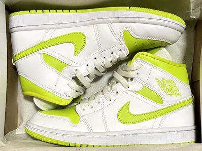 Nike Women's Air Jordan 1 Mid "White Lime"