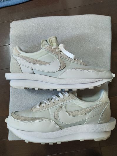 sacai × Nike LDV Waffle "Triple White"