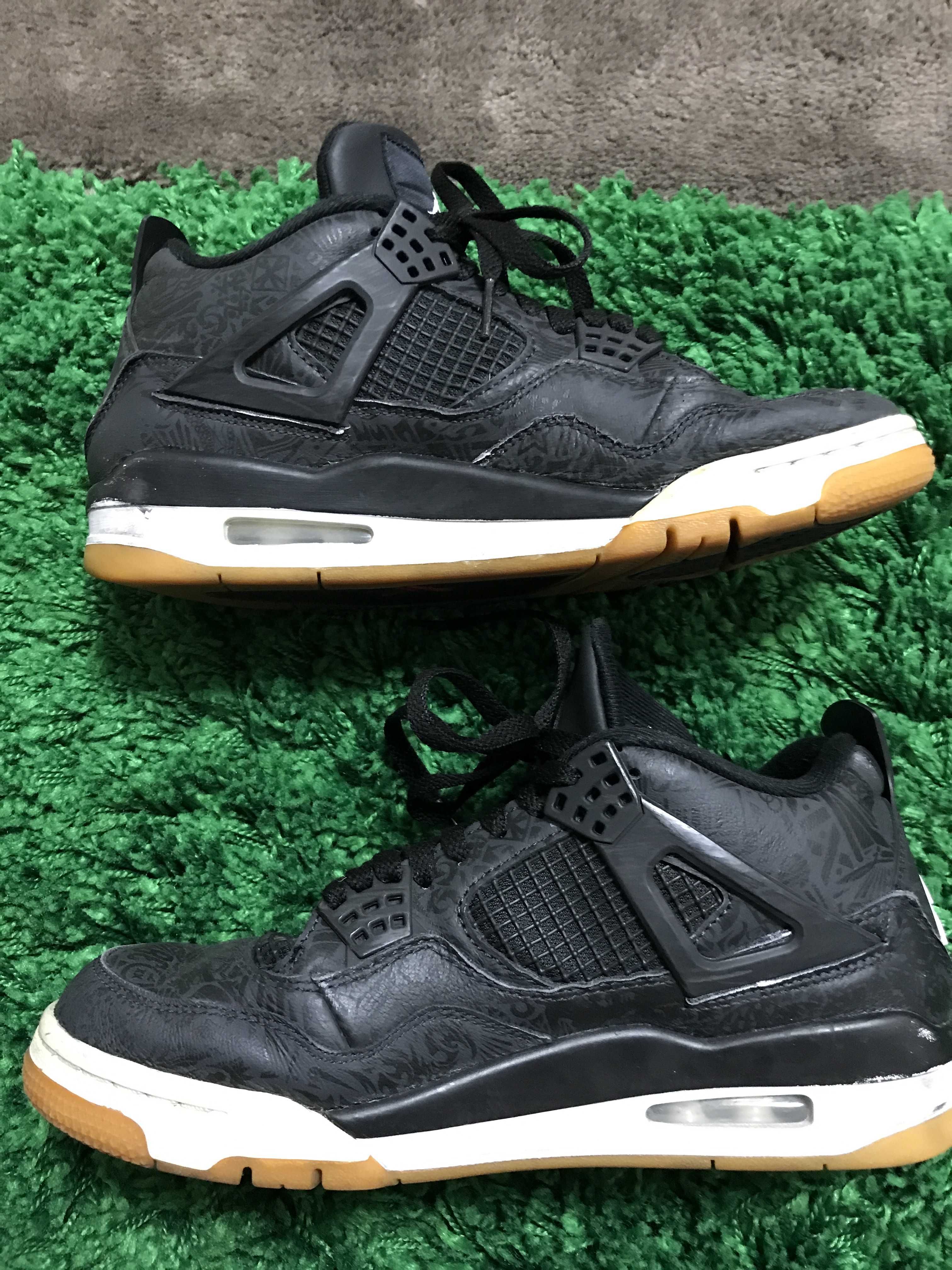 Nike Air Jordan 4 Retro "Laser Black/Gum"