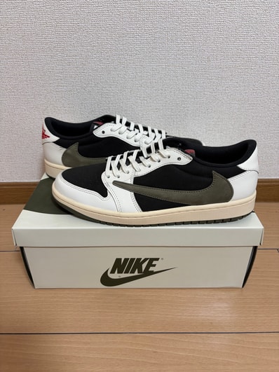 Travis Scott × Nike Women's Air Jordan 1 Low OG "Medium Olive"