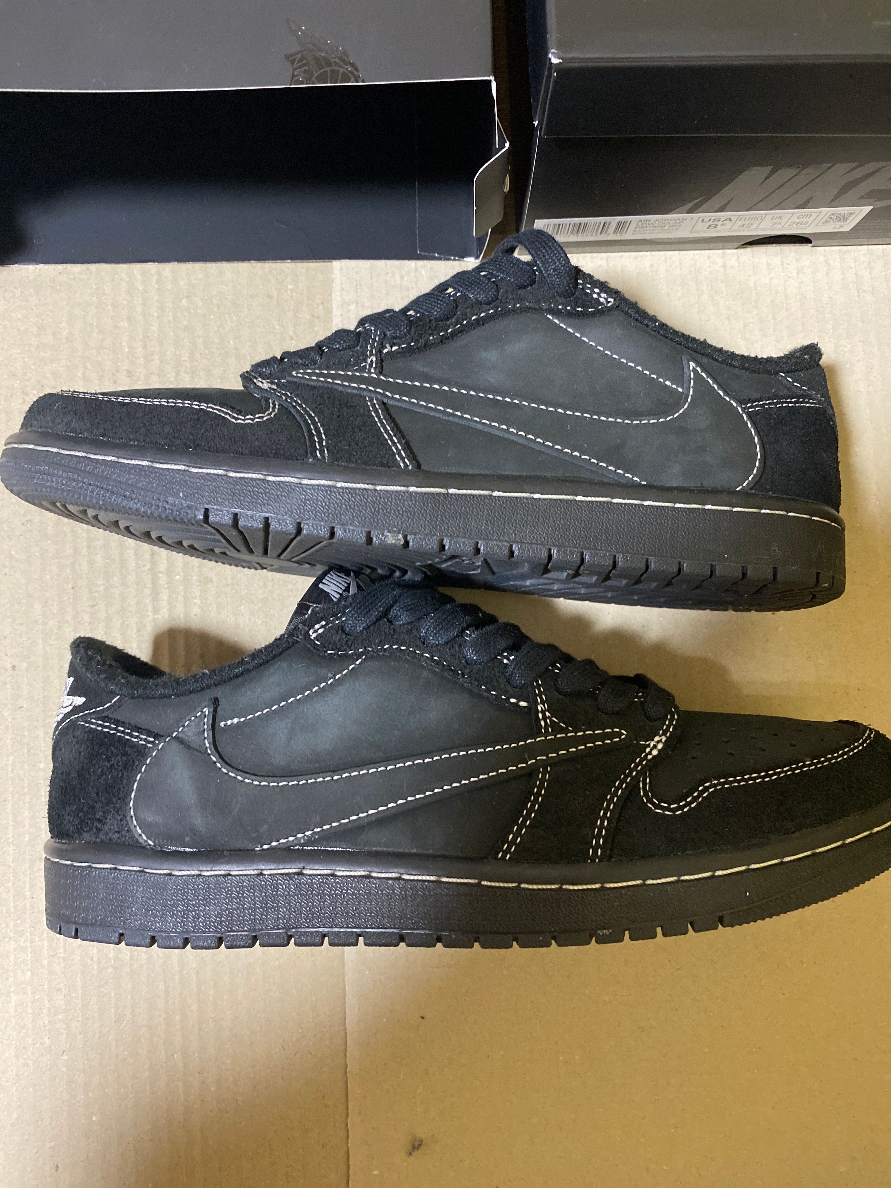 Travis Scott × Nike Air Jordan 1 Low OG SP "Black Phantom"