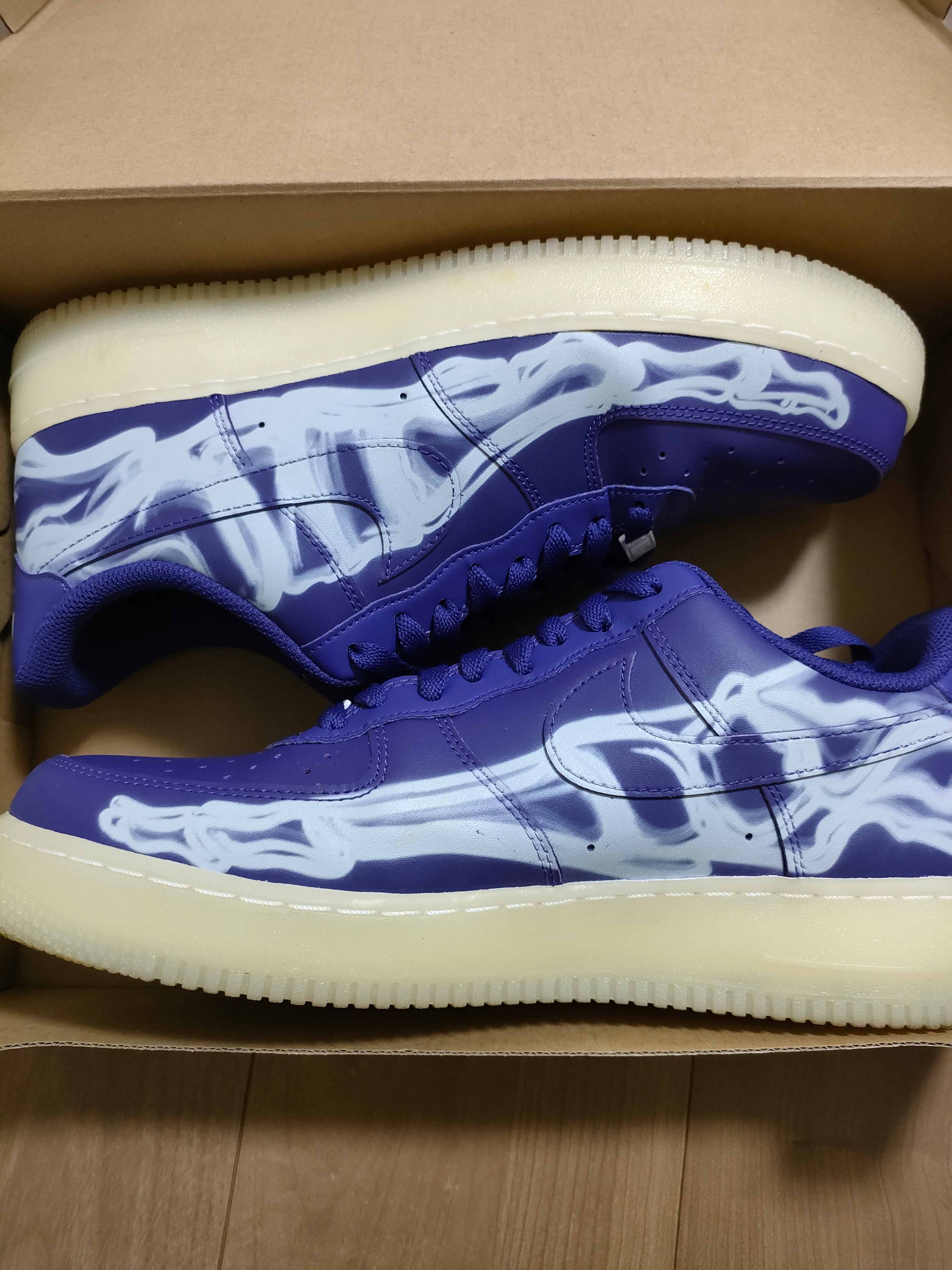 Nike Air Force 1 "Purple Skeleton"