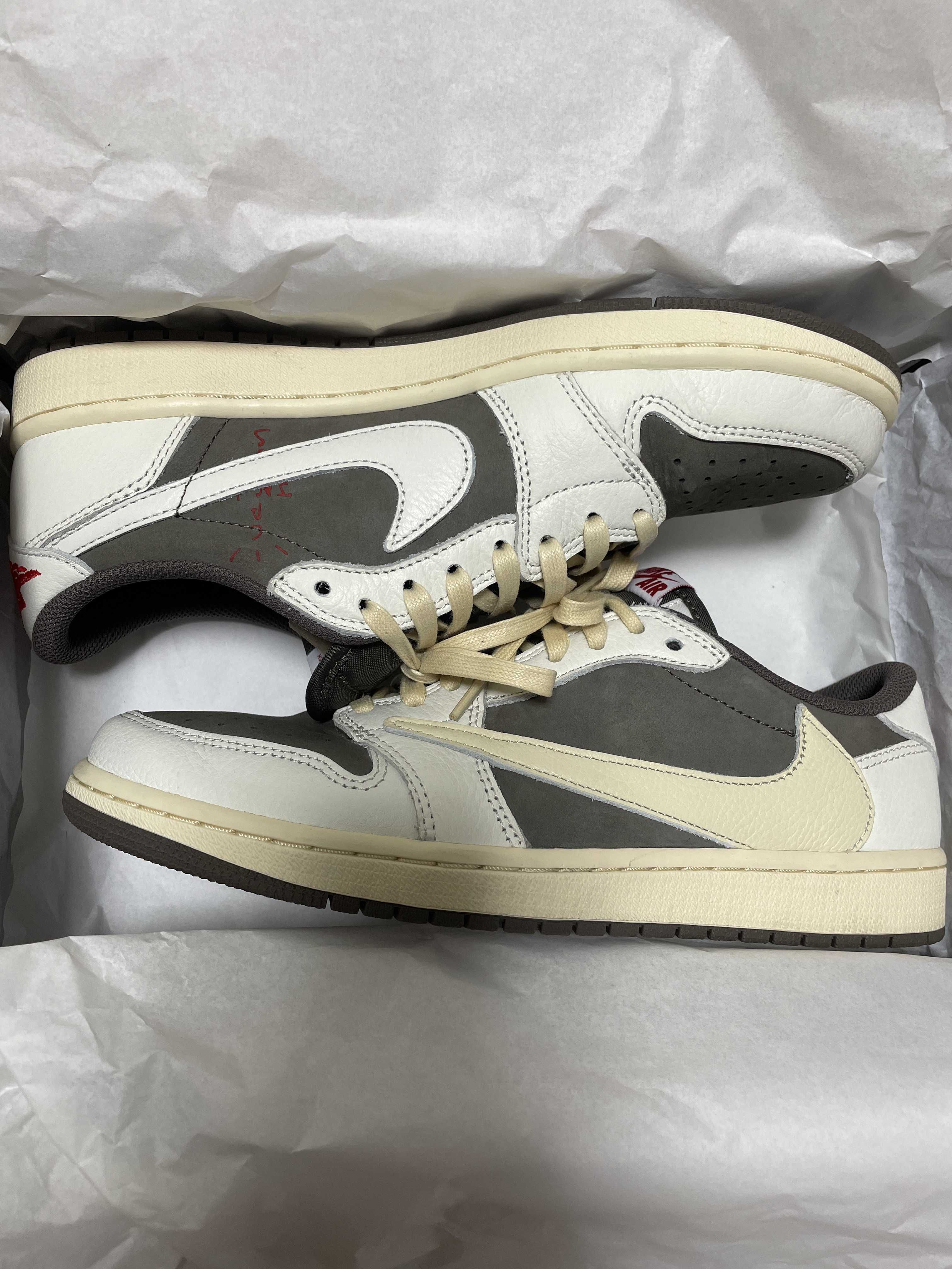 Travis Scott × Nike Air Jordan 1 Low OG SP "Reverse Mocha/Sail and Ridgerock"