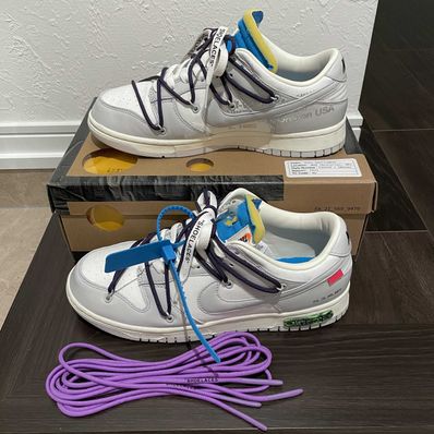 Off-White × Nike Dunk Low "Sail/Neutral Gray"