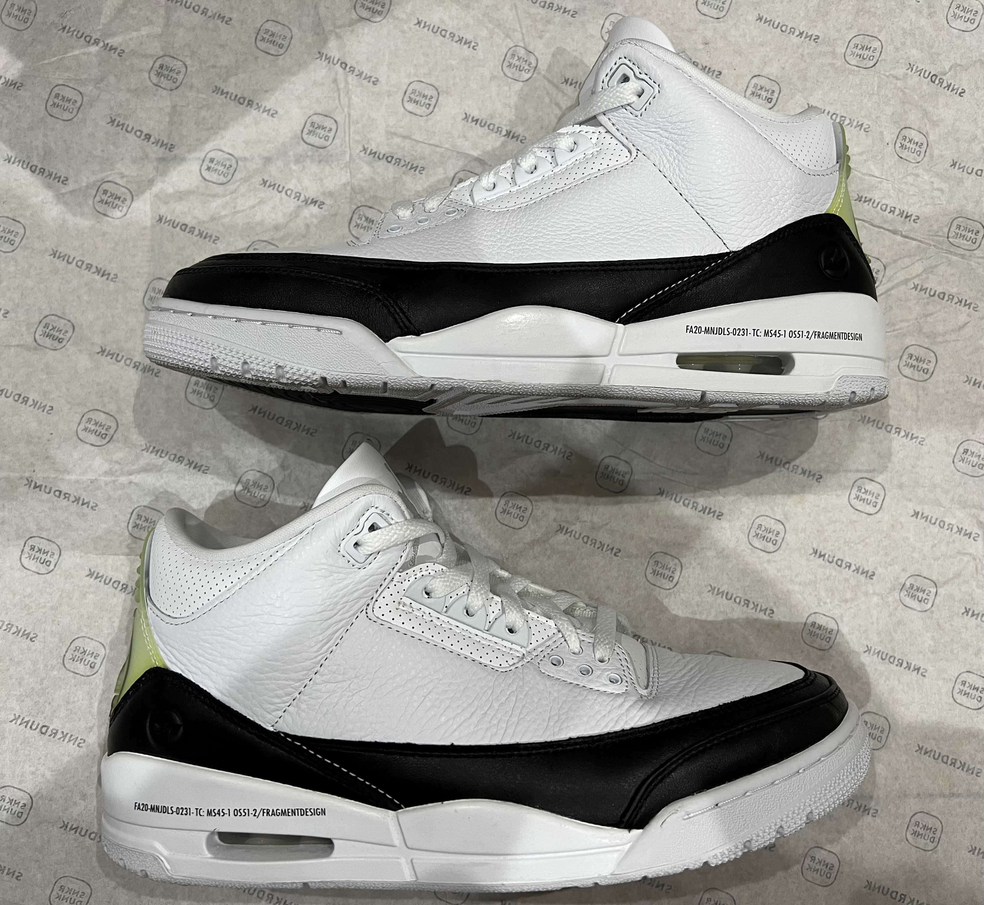Fragment × Nike Air Jordan 3 "White/Black"