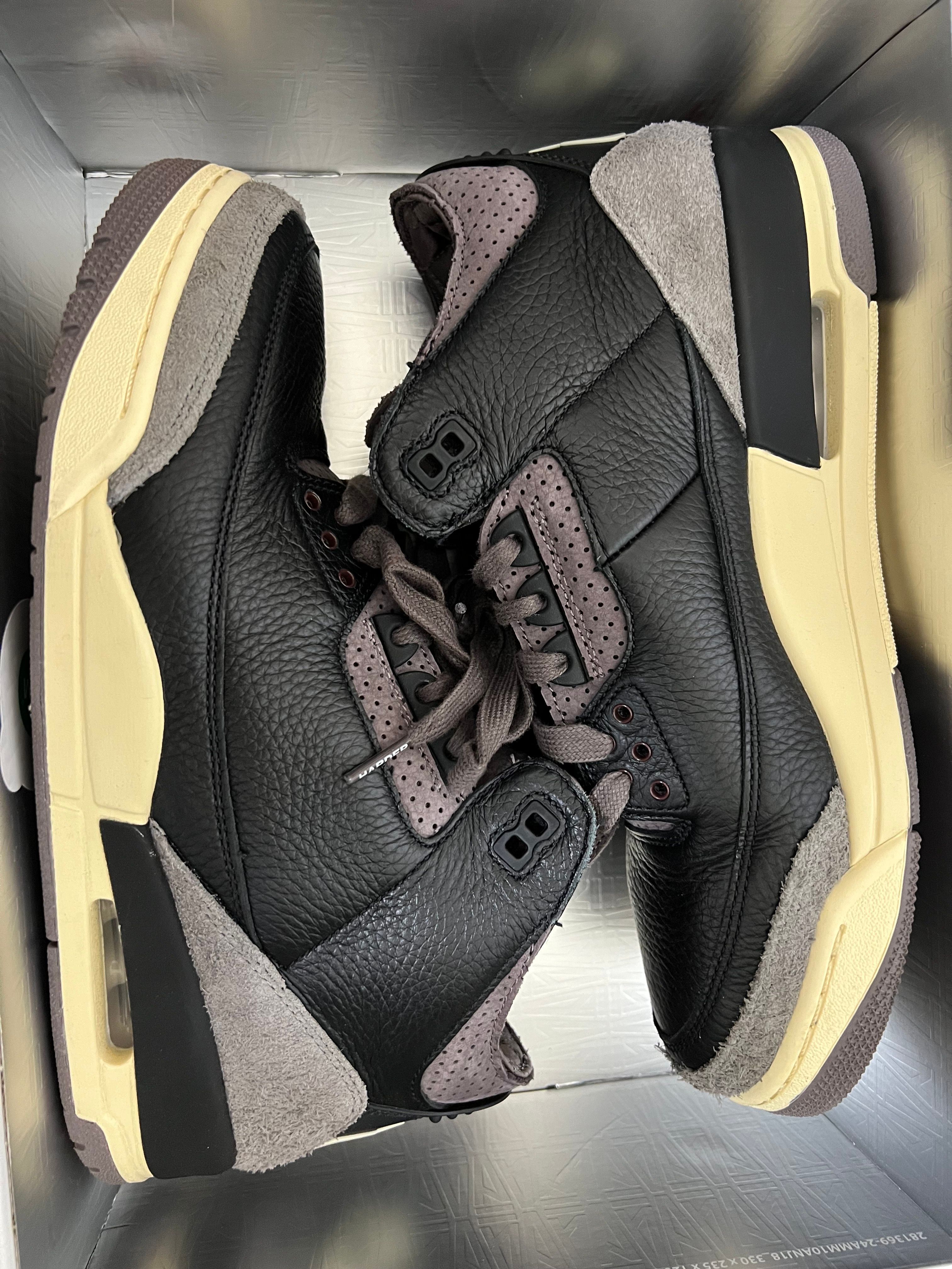 A Ma Maniere × Nike Women's Air Jordan 3 Retro OG SP "Black and Flat Pewter/WYWS"