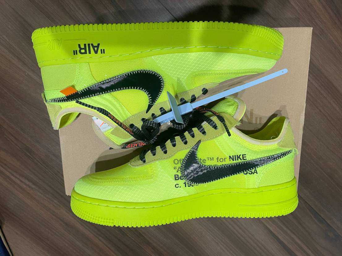 Off-White × Nike Air Force 1 Low "Volt"