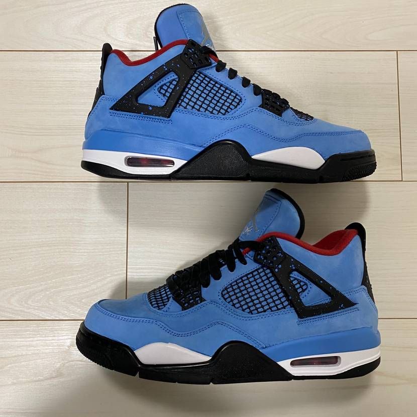 Travis Scott × Nike Air Jordan 4 Retro Cactus Jack "University Blue"