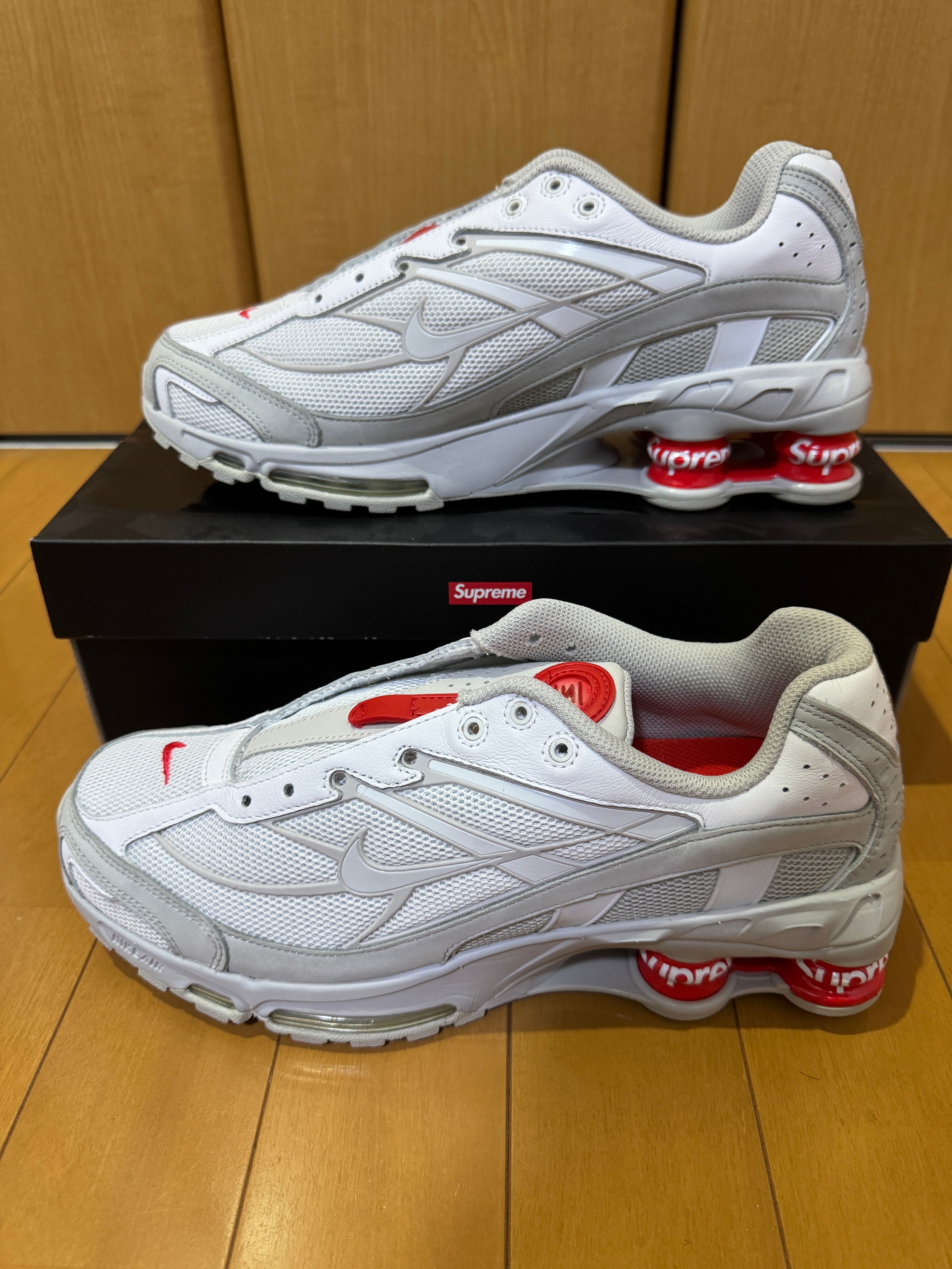 Supreme × Nike Shox Ride 2 "White/Grey Fog/Flat Platinum"