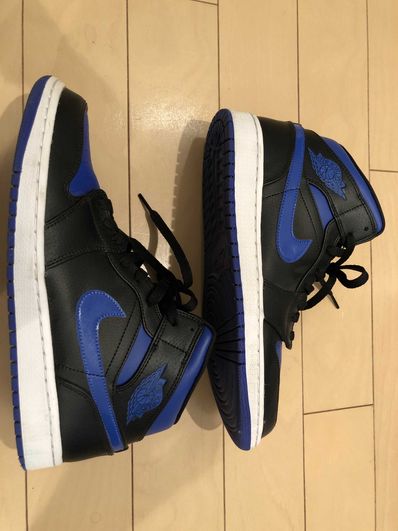 NIKE AIR JORDAN 1 MID "BLACK/BLUE"
