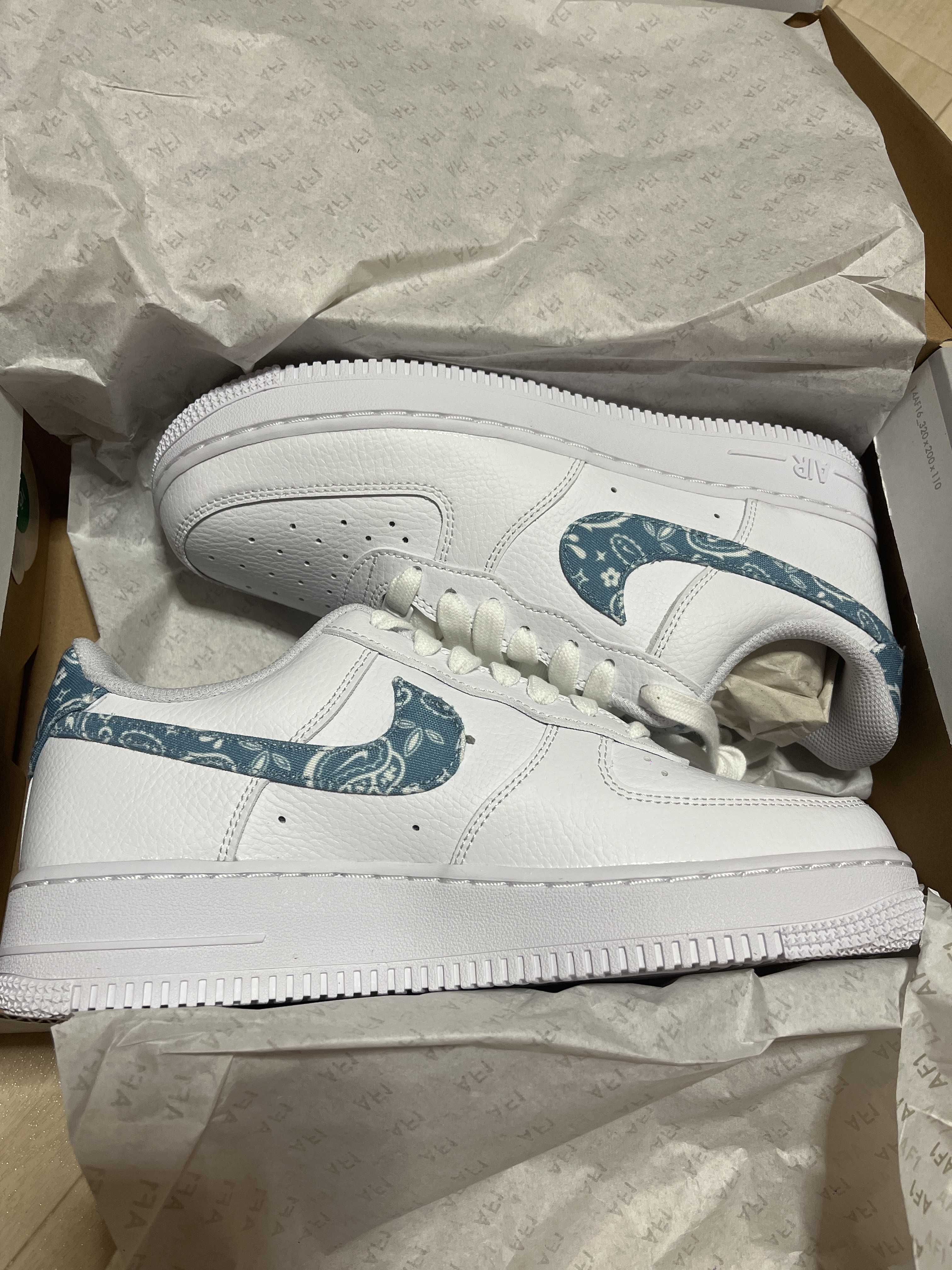 Nike Women's Air Force 1 Low '07 Essential "Blue Paisley"