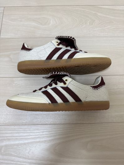 Wales Bonner × adidas Samba Pony Tonal Low "Cream White/Mystery Brown"