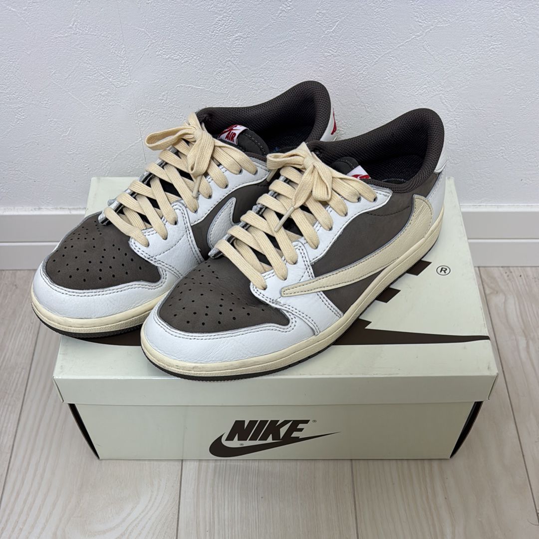 Travis Scott × Nike Air Jordan 1 Low OG SP "Reverse Mocha/Sail and Ridgerock"