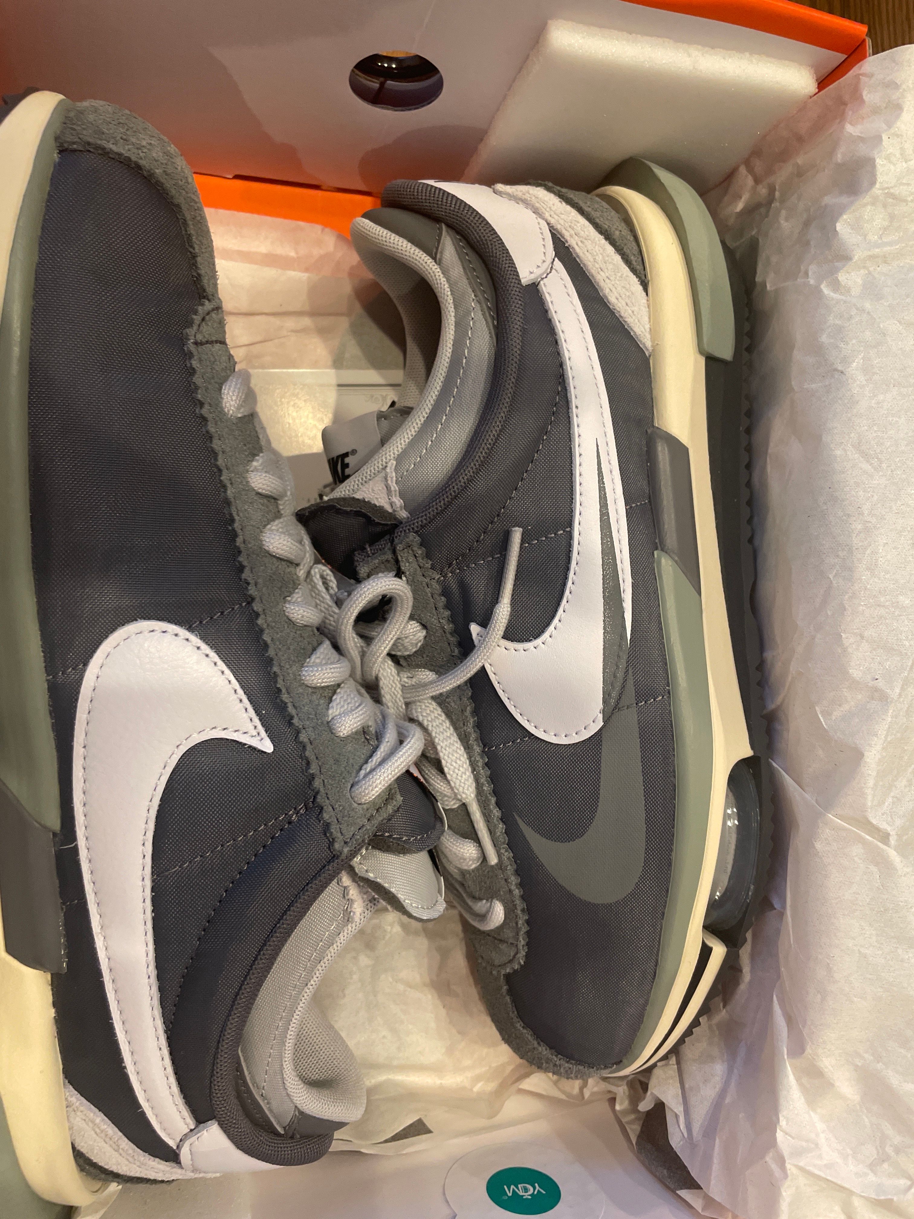 sacai × Nike Zoom Cortez "Iron Grey"