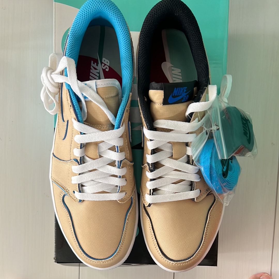 Nike SB Air Jordan 1 Low "Desert Ore/Royal Blue"