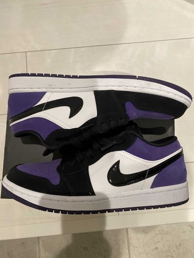Nike Air Jordan 1 Retro Low "White/Black/Court Purple"