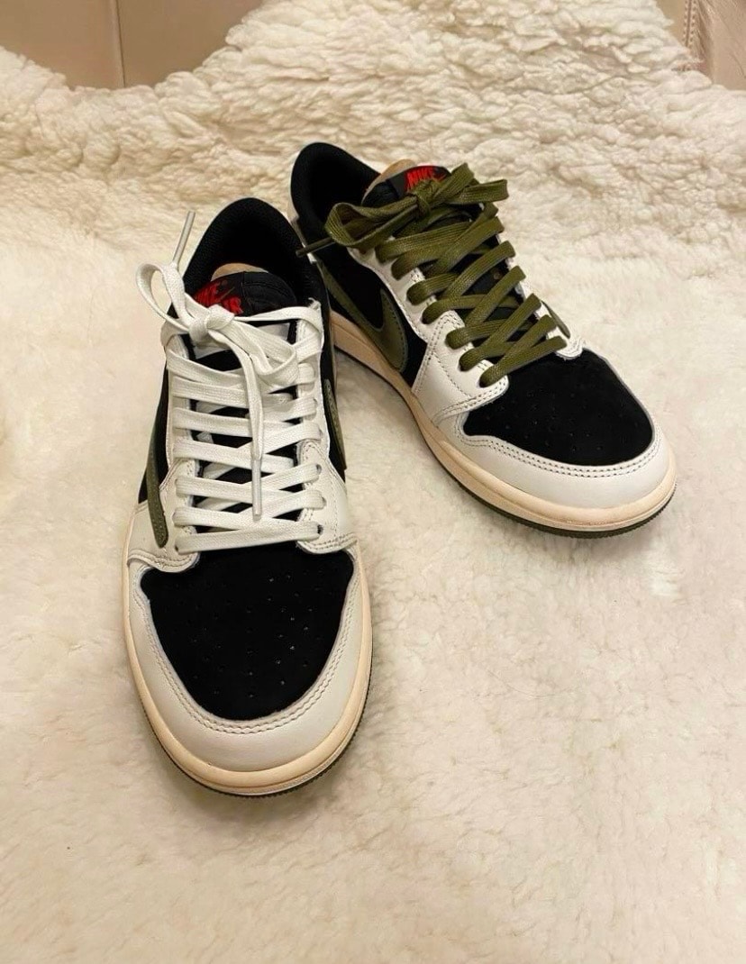 Travis Scott × Nike Women's Air Jordan 1 Low OG "Medium Olive"